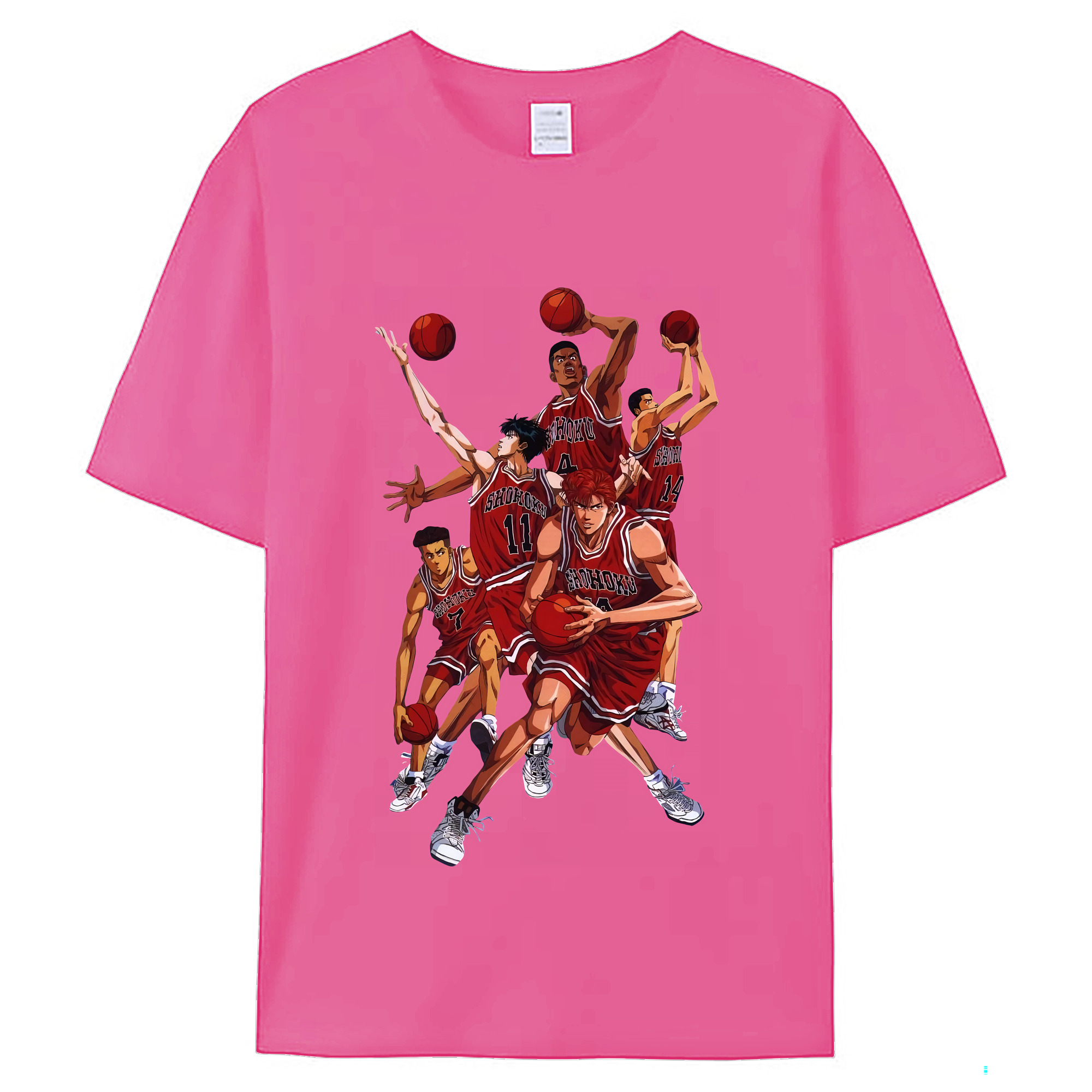 （画像用） SLAM DUNK／スラムダンク レディースカジュアルプリントTシャツ（綿100％）